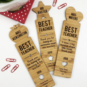 BOOKMARK – BEST TEACHER PERFECT FOR YEAR END GIFT IDEA