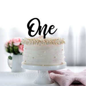 One Cake Topper