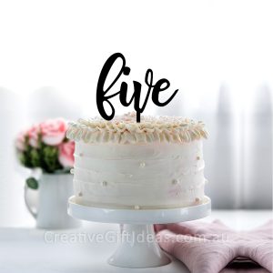 Five Cake Topper