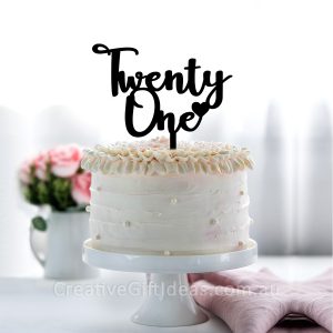 Twenty One Cake Topper