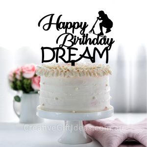 Personalised Name with Kick Scooter Cake Topper