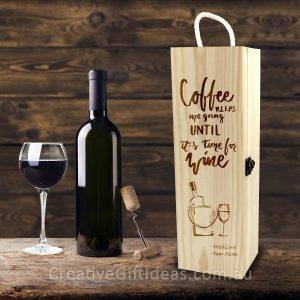 Personalised until it's time for wine - Wine Box