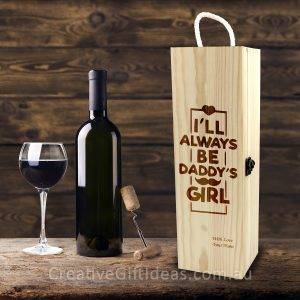 Personalised Daddy's Girl Wine Box