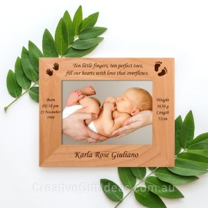 Personalised Newborn Photo Frame