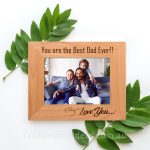 Personalised Best Dad Photo Frame