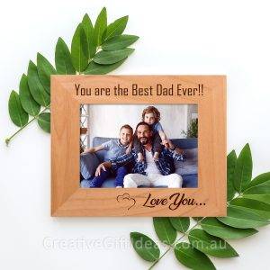 Personalised Best Dad Photo Frame