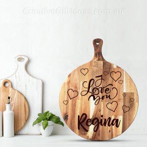 Personalised Chopping Board - I Love You