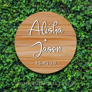 Names with Date on Bamboo