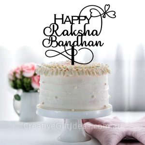 Happy Raksha Bandhan Cake Topper